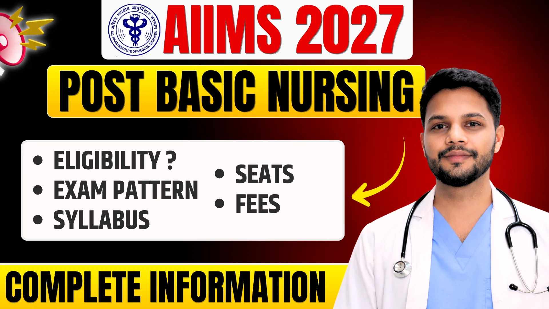 AIIMS Post Basic BSc Nursing 2027: Eligibility, Syllabus & Exam Pattern