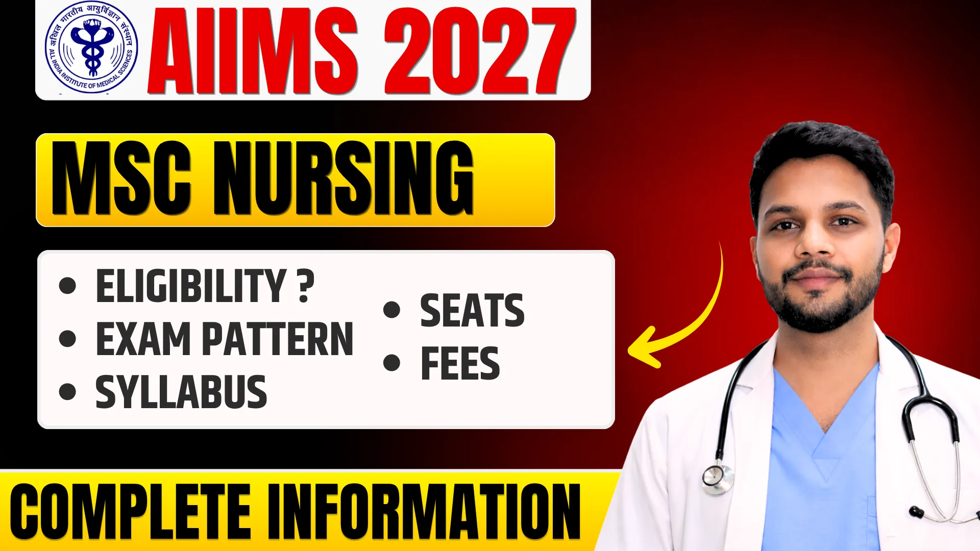 AIIMS MSc Nursing Exam 2027: Dates, Eligibility, Application, Syllabus & Exam Pattern