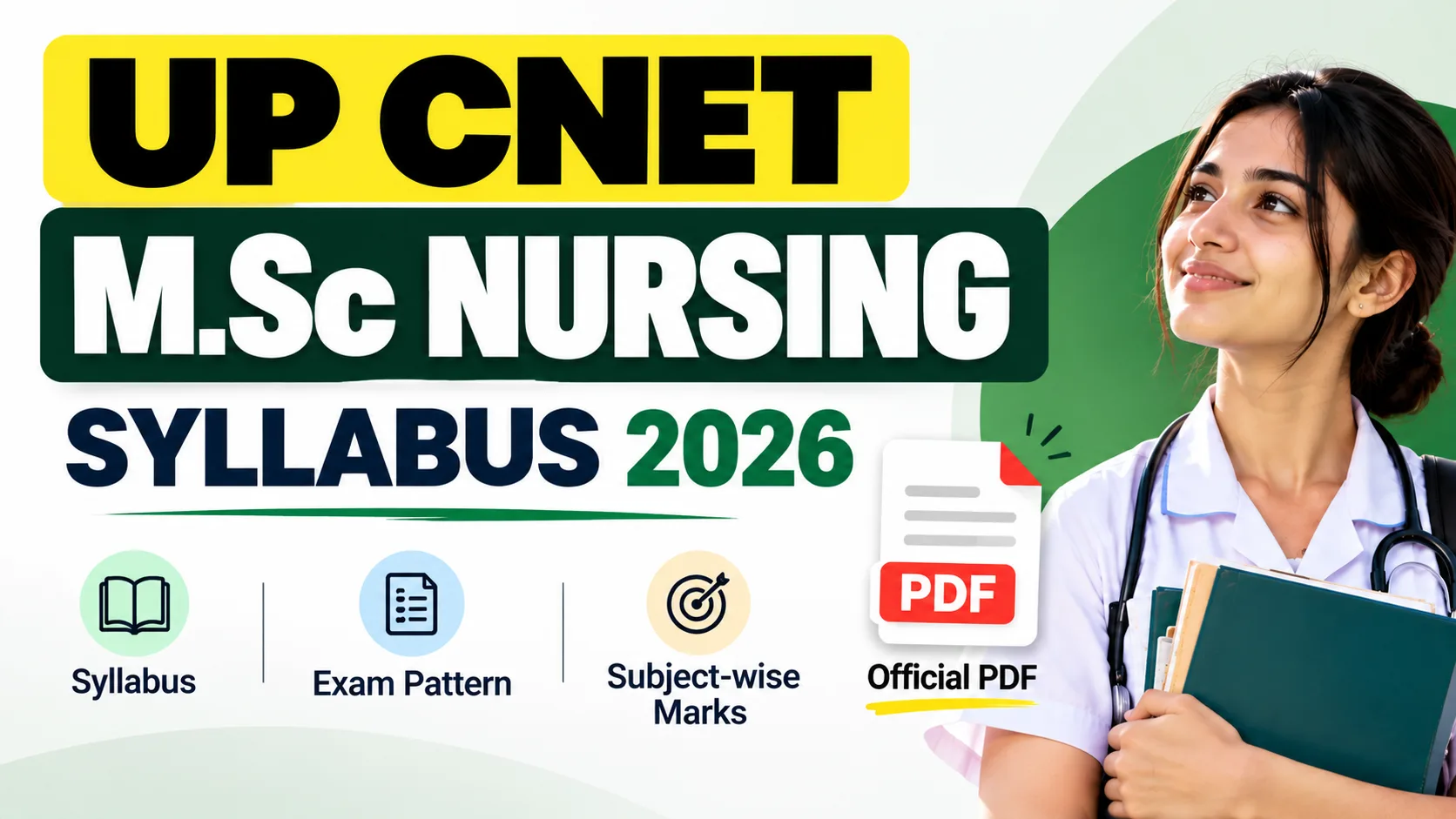 UP CNET M.Sc Nursing Syllabus 2027: Subject-Wise Syllabus, Exam Pattern & PDF