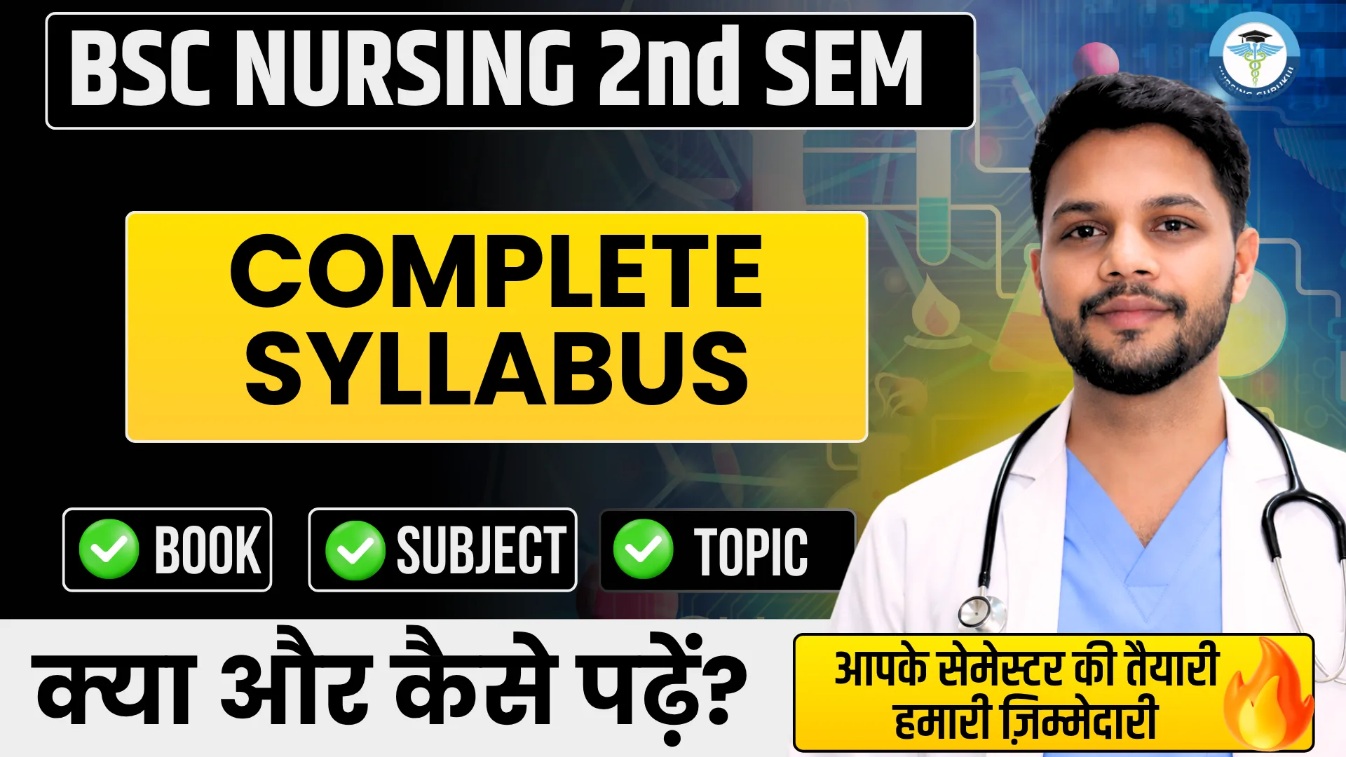 BSc Nursing 2nd Semester Syllabus 2026 (INC) PDF Download | Complete Subject List